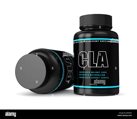 render  cla supplement isolated  white background stock photo