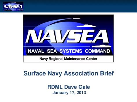 Ppt Surface Navy Association Brief Rdml Dave Gale January 17 2013 Powerpoint Presentation