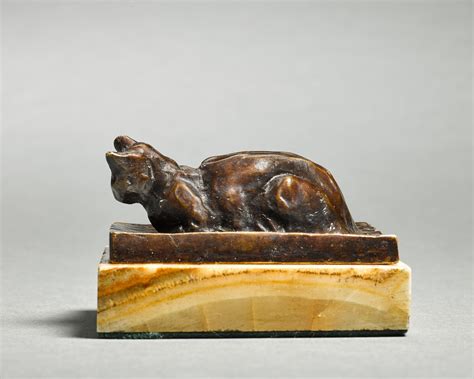 Petit chat couché Sladmore Life in Bronze 2022 Sotheby s