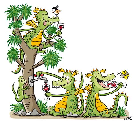 Dragon Tree Party Charlotte Lotte Wagner Illustration