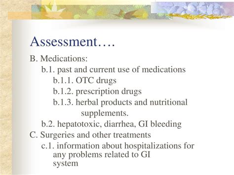 Ppt Nursing Assessment Of The Gastrointestinal System Powerpoint