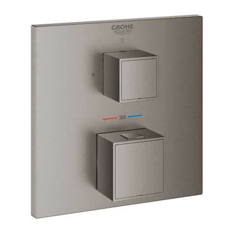 Grohtherm Cube Thermostat With Integrated Way Diverter For Bath Or