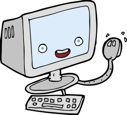 Computer Cartoon PNGs for Free Download