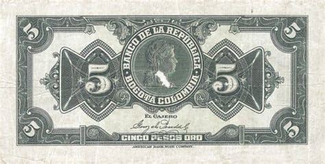 Billete Pesos Oro Colombia Foronum