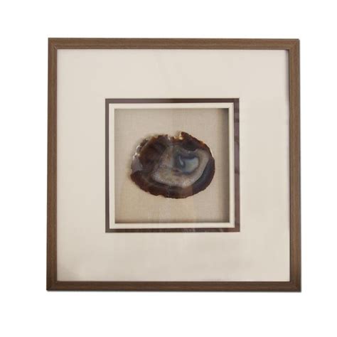 Driftwood Framed Natural Agate Slice Chairish