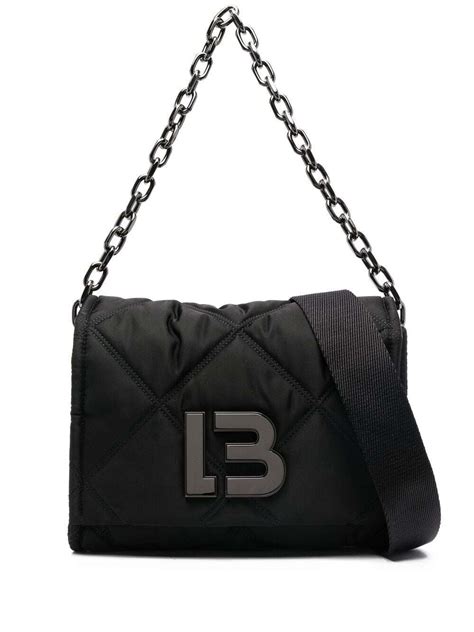 Bimba Y Lola Logo Plaque Quilted Shoulder Bag Editorialist