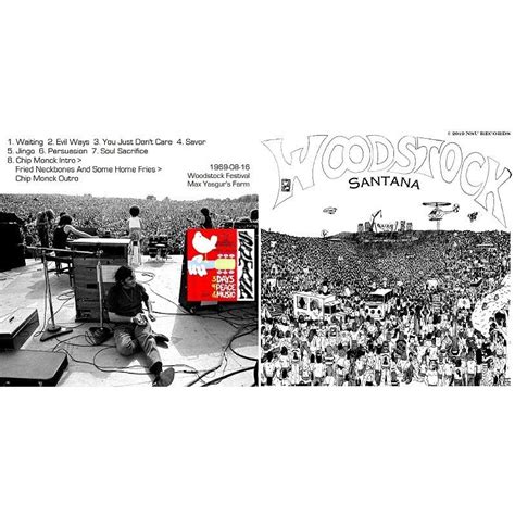 Santana Live At Woodstock Festival 1969 August 16th Ltd Cd Etsy