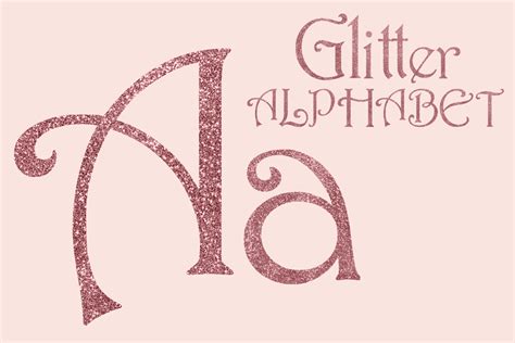 Red Stiletto Glitter Alphabet Graphic By Nicedesignland · Creative Fabrica