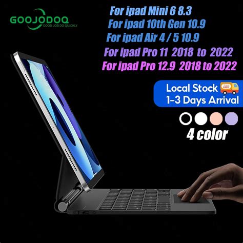 Goojodoq Magic Keyboard For Ipad Pro Air Th Gen Mini