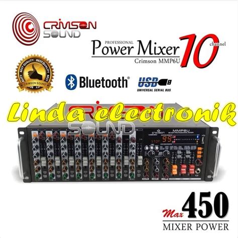 Jual Mixer Amplifier Power Crimson Mmp6u Mmp 6u Blutooth 99 Dsp