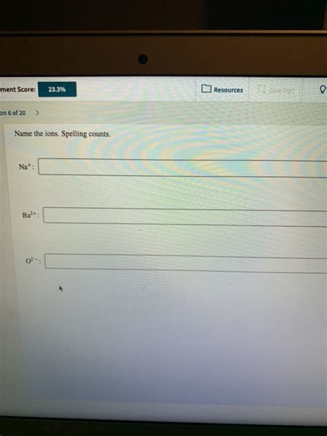 Solved Ment Score 23 3 Resources Give Up On 6 Of 20 Chegg