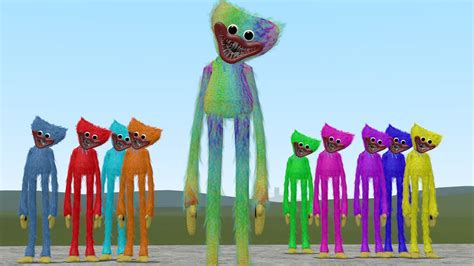 Rainbow Huggy Wuggy All Huggy Wuggy Colors Combined Garrys Mod