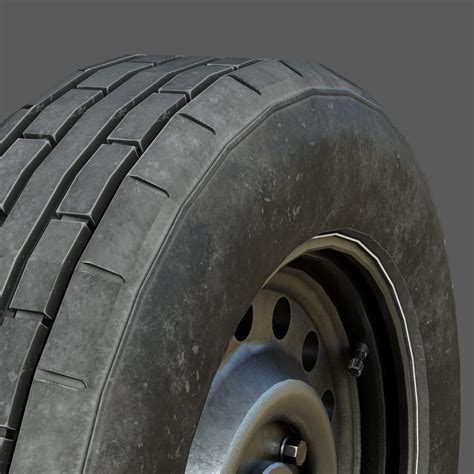 realistic car wheel  model  sanchiesp