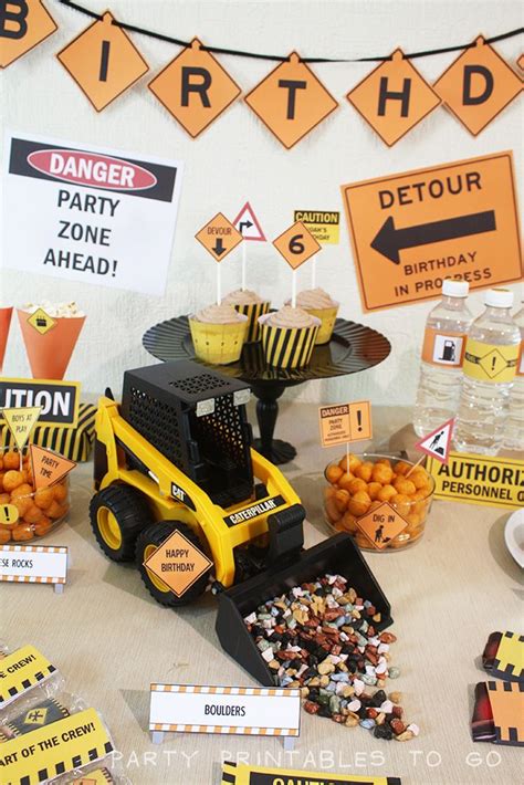 Construction Theme Birthday Party 2nd Birthday Party Themes Trucks