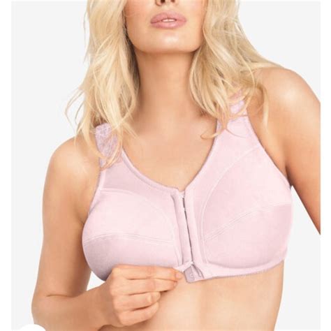 Woman Within Intimates And Sleepwear New Cotton Front Close Wireless Bra Comfort Choice Pink