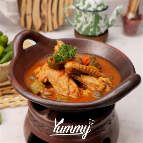 gerem asem ayam cita rasa pedas  segar  menggugah selera mari