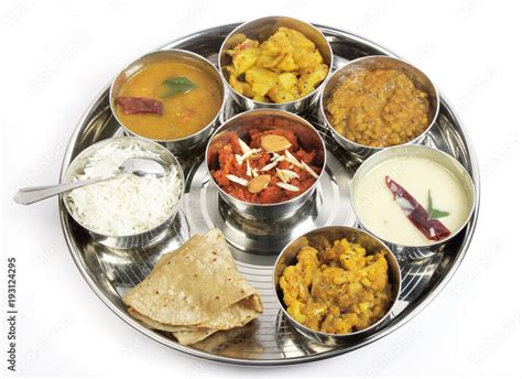 Indian Thali Food Stock Photo | Adobe Stock