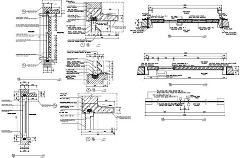 Door design in AutoCAD file - Cadbull