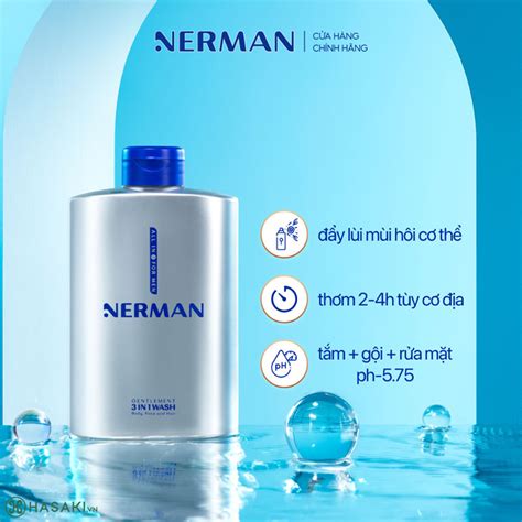 Sữa Tắm Gội Nerman Hương Nước Hoa Cao Cấp 350ml Mới Hasaki vn