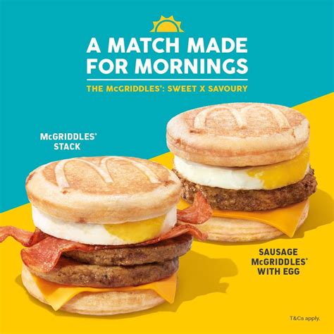 mcdonalds mcgriddles  returned  singapore  breakfast hours