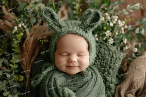 Face Insert Newborn Digital Backdrop Newborn Bunny Hat Newborn Bunny