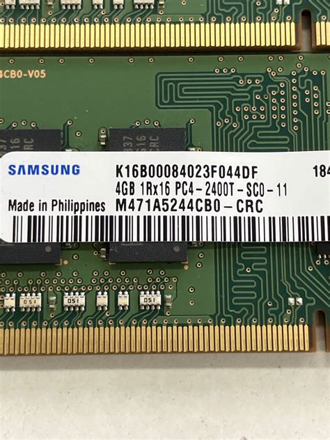 Yahoo オークション SAMSUNG 1Rx16 PC4 2400T SC0 11 4GB 2枚