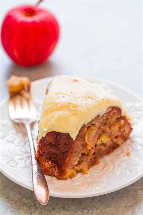 Apple Cinnamon Spice Cake With Cream Cheese Sweet Tooth Girl