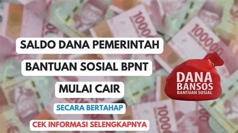 Selamat Saldo Dana Dari Program Bantuan Sosial BPNT Tahap 1 Mulai