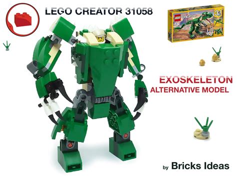 Lego Moc Exoskeleton Lego Creator 31058 Set By Bricks Ideas Rebrickable Build With Lego