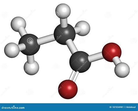 Mol Cula De Cido Propanoico Cido Propi Nico Utilizado Como