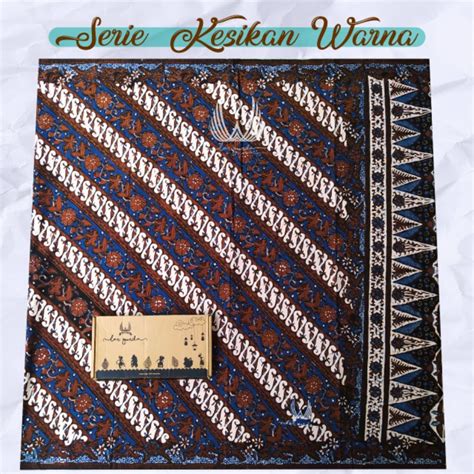 Jual Sarung Batik Largurda Serie Kesikan Warna Motif Kembang Parang