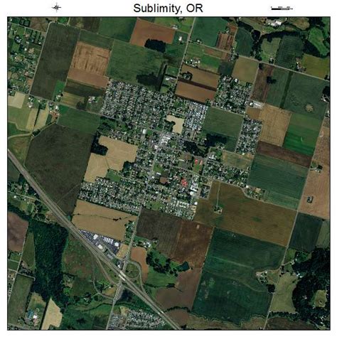 Aerial Photography Map of Sublimity, OR Oregon