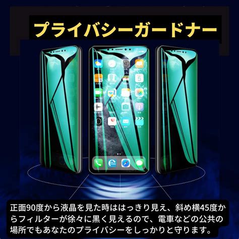 Iphone 14plus 13promax 覗き見防止 ブルーライトカット グリーンガラス 強化ガラス フィルム 保護フィルム 指紋防止