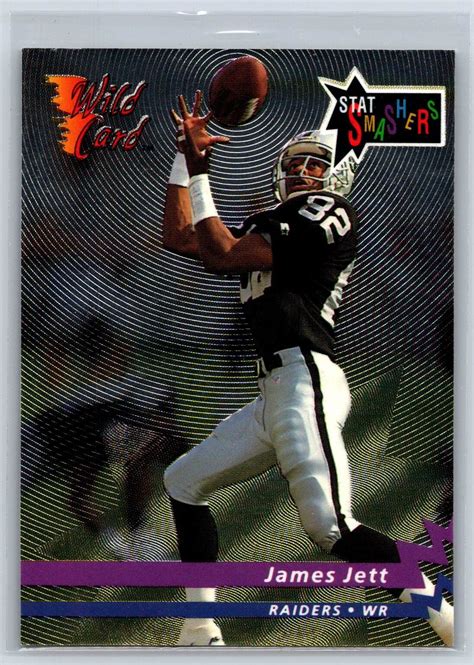 Wild Card James Jett Rookie Stat Smashers Los Angeles Raiders Rc