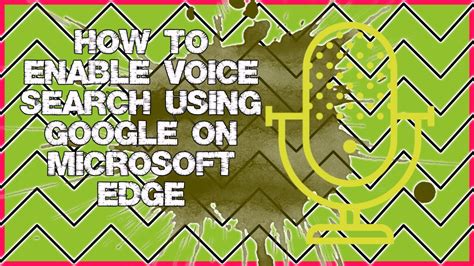 How To Use Voice Search In Edge