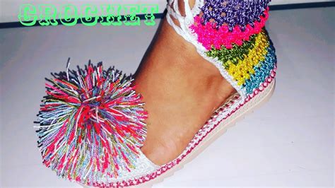 Zapato Tejido En Crochet Modelo Payasitas Youtube