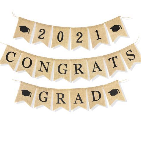 Buy HOWAF Graduates 2022 Burlap Banner Graduation Rustic Garland