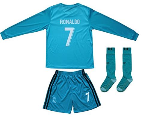 Sports & Outdoors FCM 2018/2019 New #7 Cristiano Ronaldo Kids Third Soccer Jersey & Shorts Youth ...