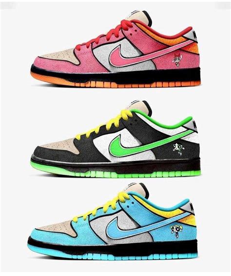 The Powerpuff Girls Nike Sb Dunk Low Collection