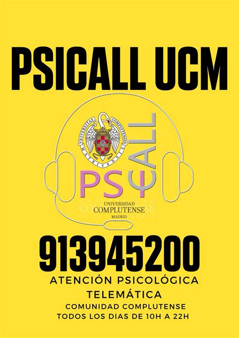 La Casa Estudiante On Twitter Psicall Ucm Atenci N Psicol Gica