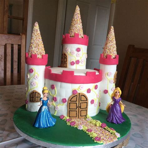 Enchanting Disney Princess Castle Cake