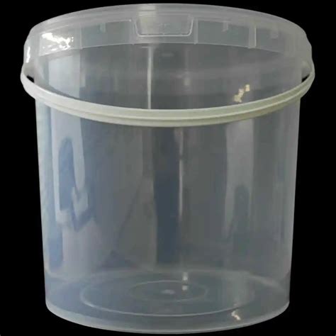 Clear 5 Gallon Bucket Lid With Handle Transparent Durable Pp Plastic