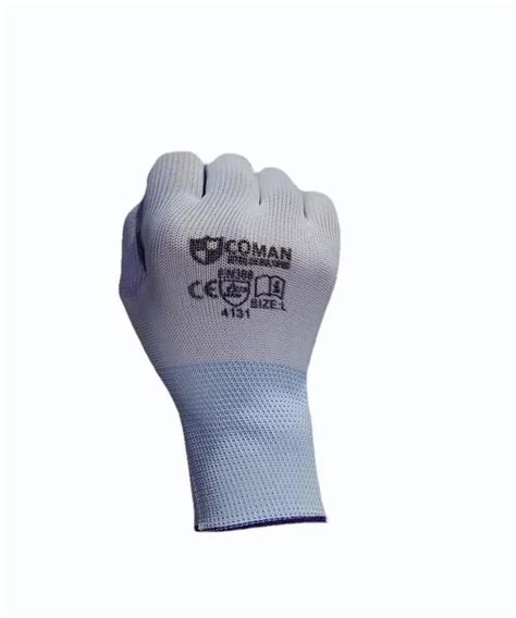 CE Coman White Grey Nitrile Gloves Safety Size 8 Inches At Rs 14 Pair