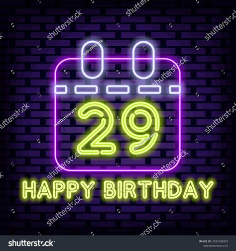 29th Happy Birthday 29 Year Old Stock Vector Royalty Free 2222190225