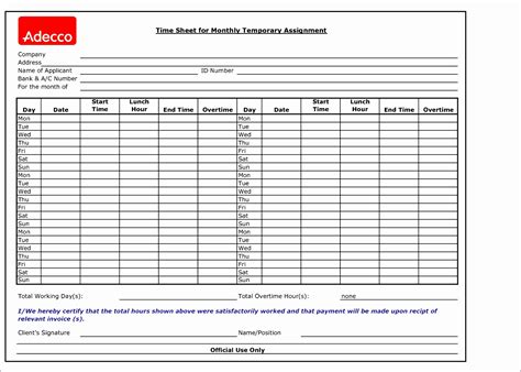 Microsoft Access Timesheet Template