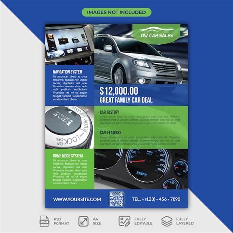 Premium Psd Car For Sale Flyer Template