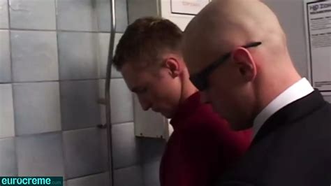 Eurocreme Bodyguard Fucks Twink In Public Toilet Gay European