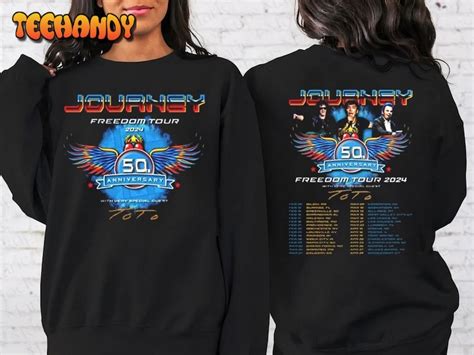 Journey Freedom Tour Shirt Journey With Toto Concert Shirt