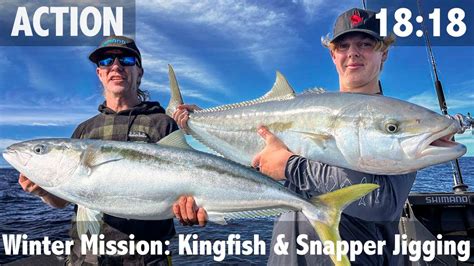 Father And Son Winter Mission Kingfish And Snapper Jigging Youtube