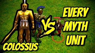 COLOSSUS vs EVERY MYTH UNIT | Age of Mythology | Doovi